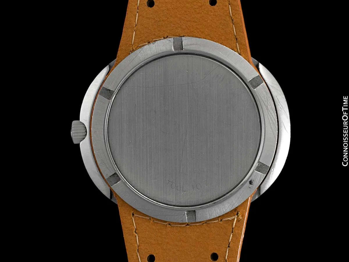 1960's Omega Dynamic Vintage Mens Watch with Racing Dial, Automatic, Day Date - Stainless Steel
