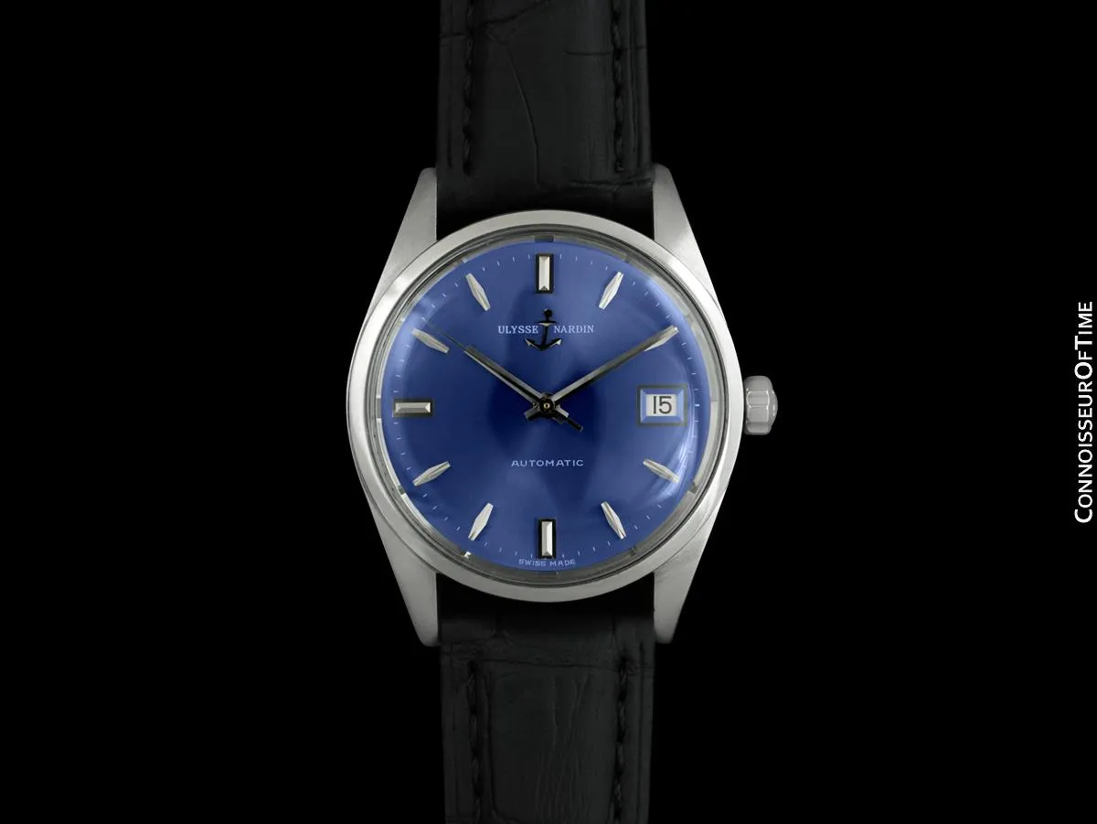 1960's Ulysse Nardin Vintage Mens Full Size Automatic Calatrava Watch - Stainless Steel