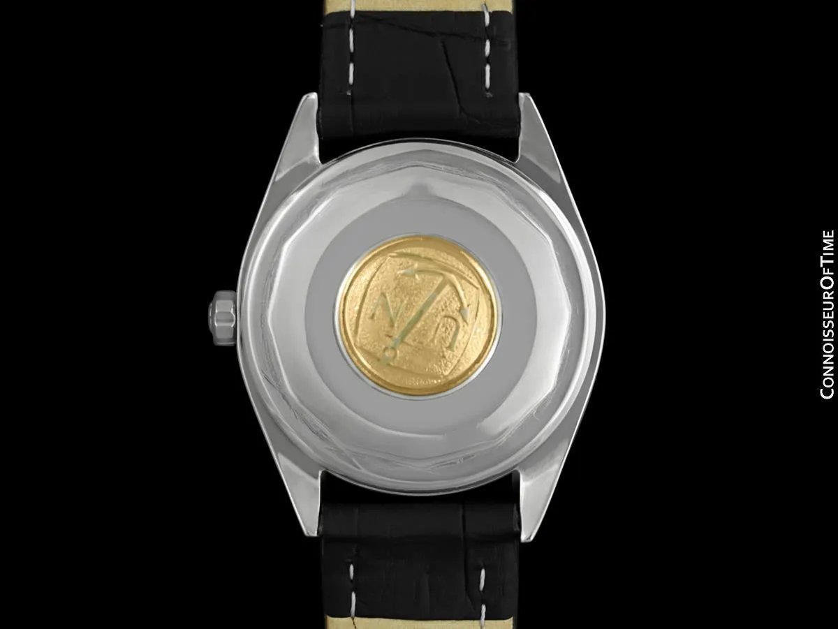 1960's Ulysse Nardin Vintage Mens Full Size Automatic Calatrava Watch - Stainless Steel