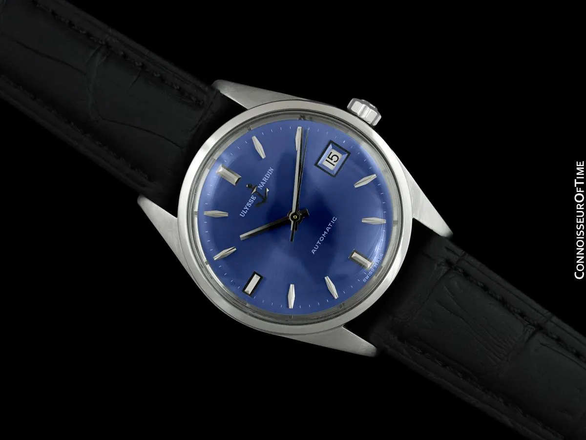 1960's Ulysse Nardin Vintage Mens Full Size Automatic Calatrava Watch - Stainless Steel