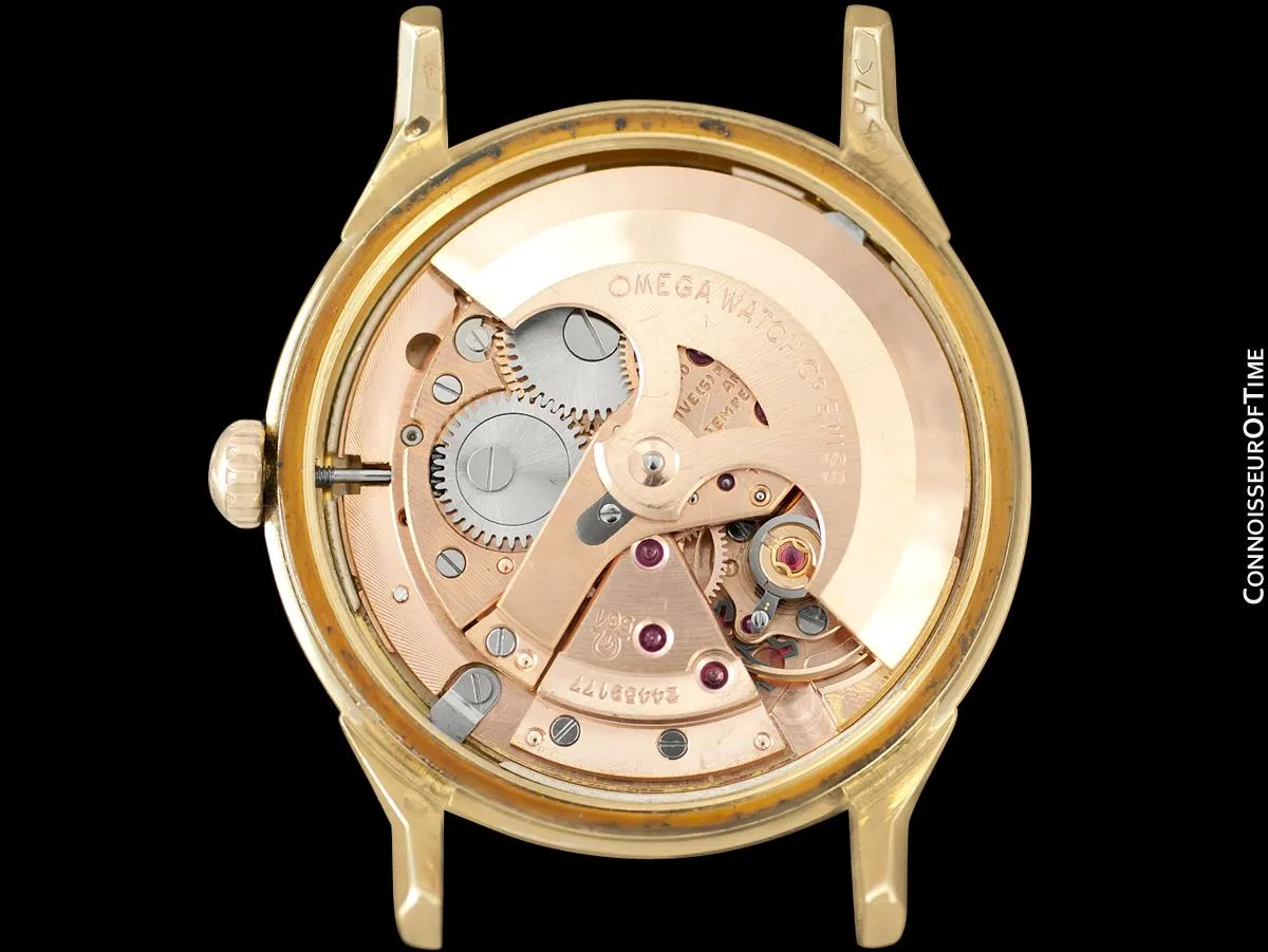 1965 Omega Vintage Mens Pie Pan Dial Constellation, Automatic, Date - 14K Gold