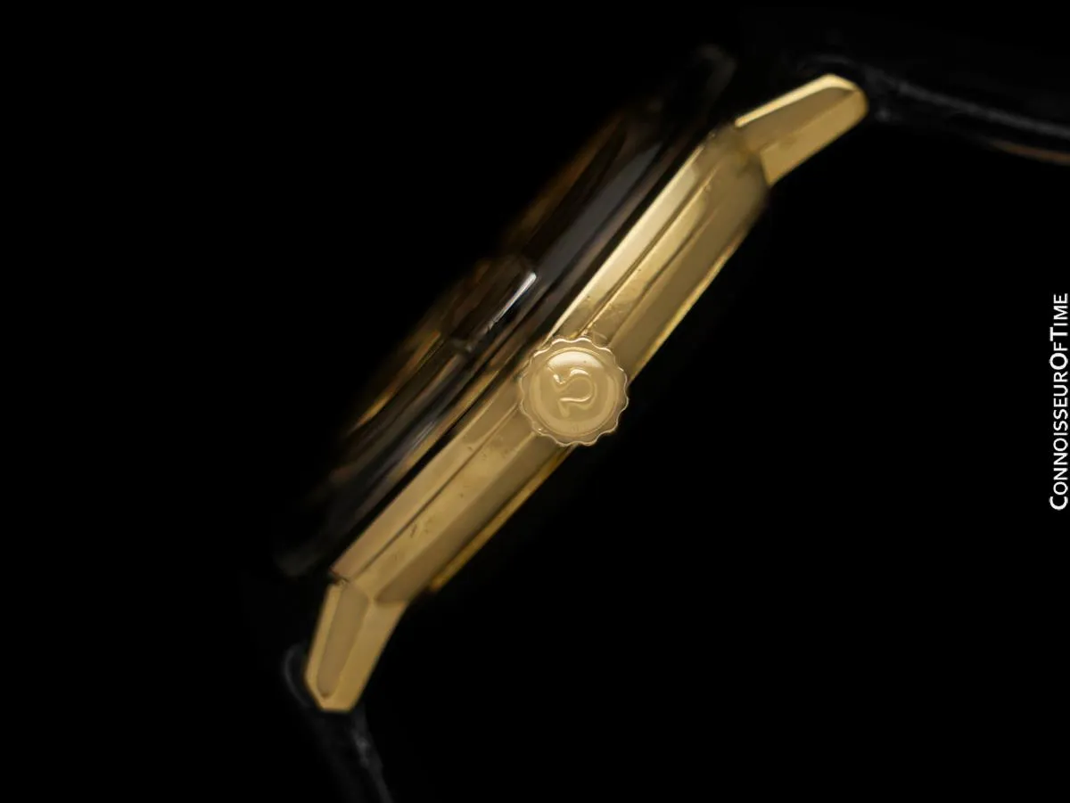 1969 Omega De Ville Vintage Mens Cal. 565 Automatic 14K Gold Watch - Box, Papers & Buckle