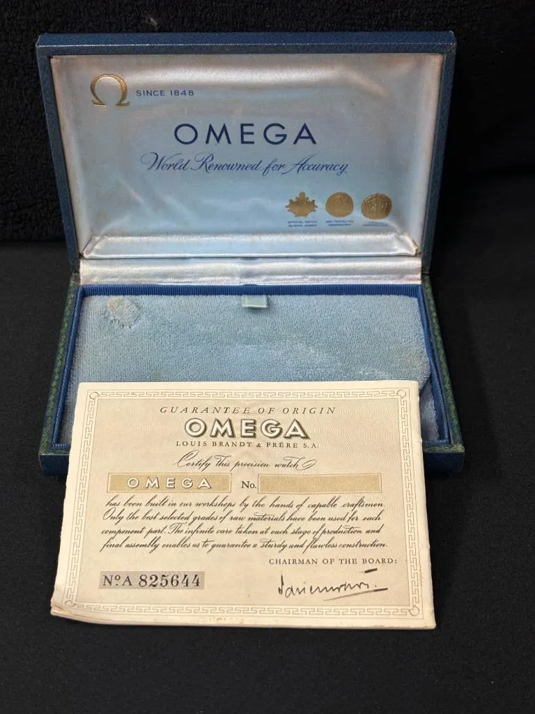 1969 Omega De Ville Vintage Mens Cal. 565 Automatic 14K Gold Watch - Box, Papers & Buckle