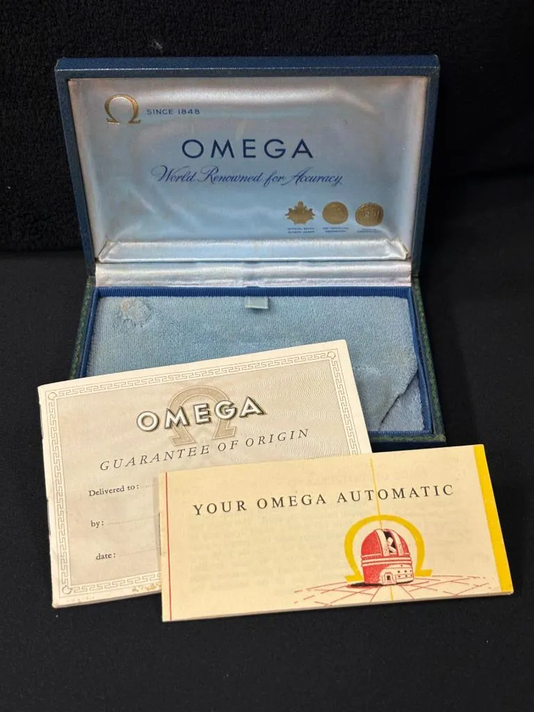 1969 Omega De Ville Vintage Mens Cal. 565 Automatic 14K Gold Watch - Box, Papers & Buckle