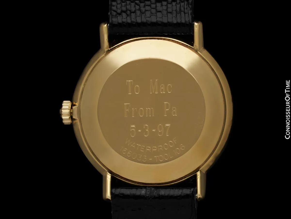 1969 Omega De Ville Vintage Mens Cal. 565 Automatic 14K Gold Watch - Box, Papers & Buckle