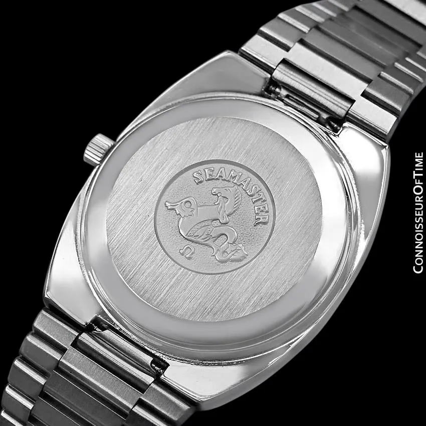 1980 Omega Seamaster Vintage Mens Bracelet Watch, Automatic, Day Date - Stainless Steel