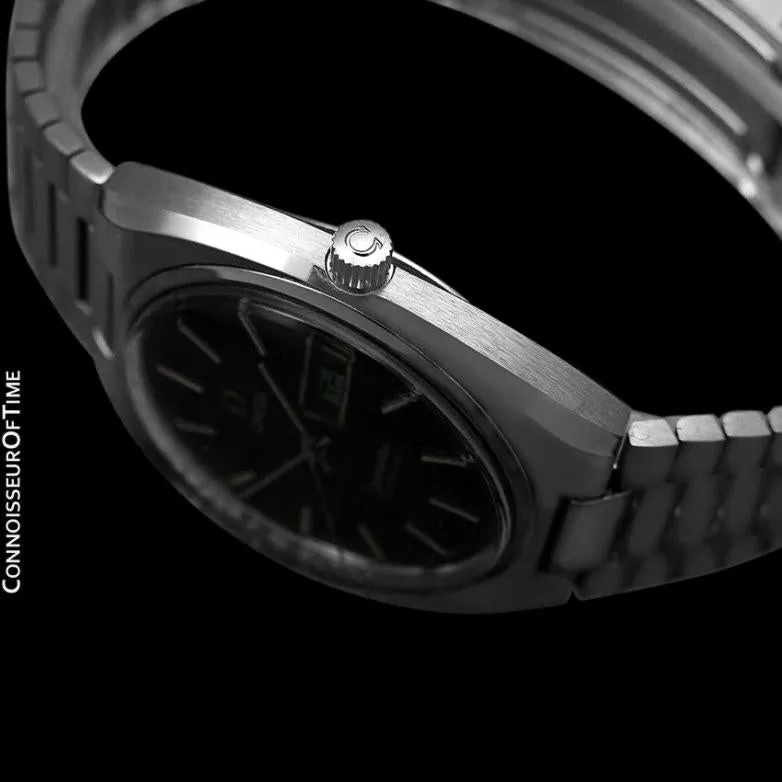 1980 Omega Seamaster Vintage Mens Bracelet Watch, Automatic, Day Date - Stainless Steel