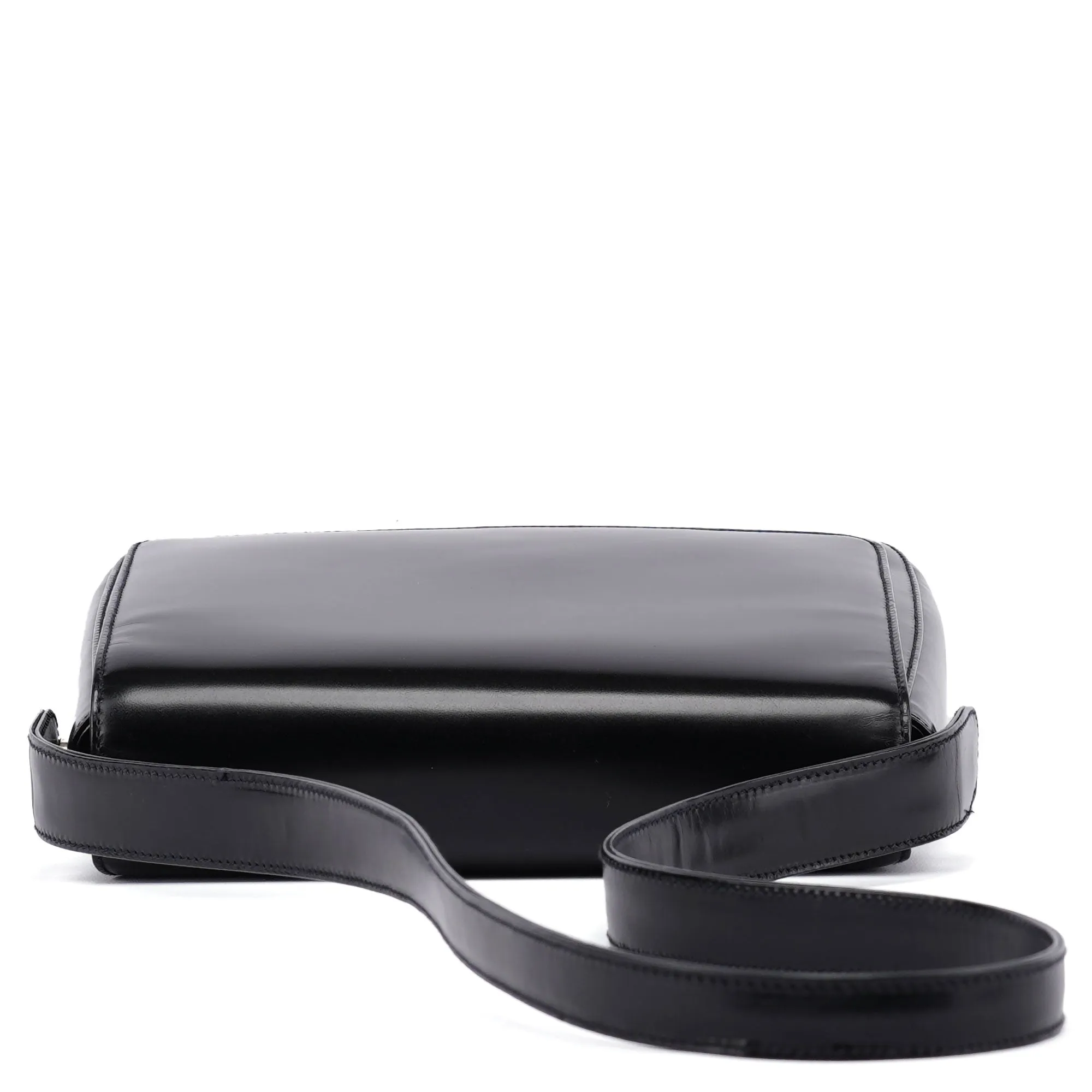 1995 Black Spazzolato Swivel Shoulder Bag