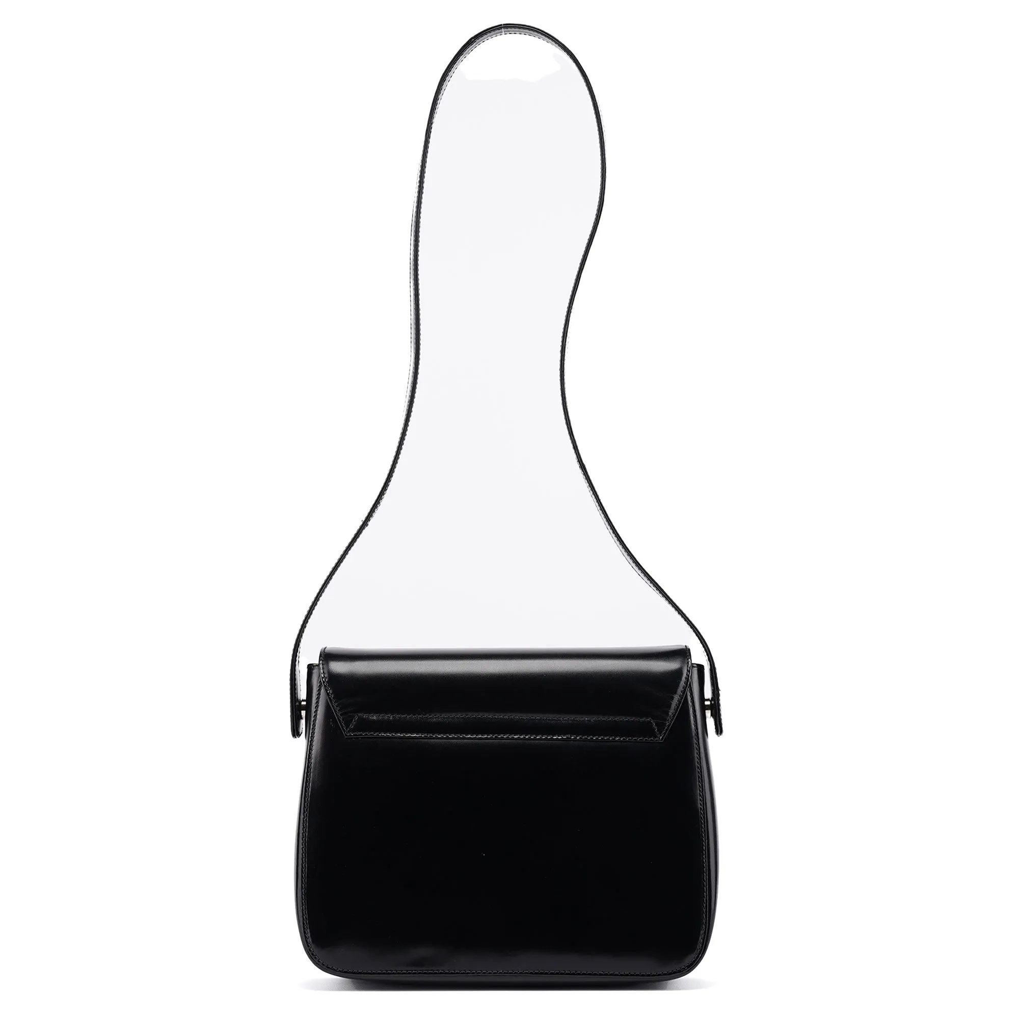 1995 Black Spazzolato Swivel Shoulder Bag