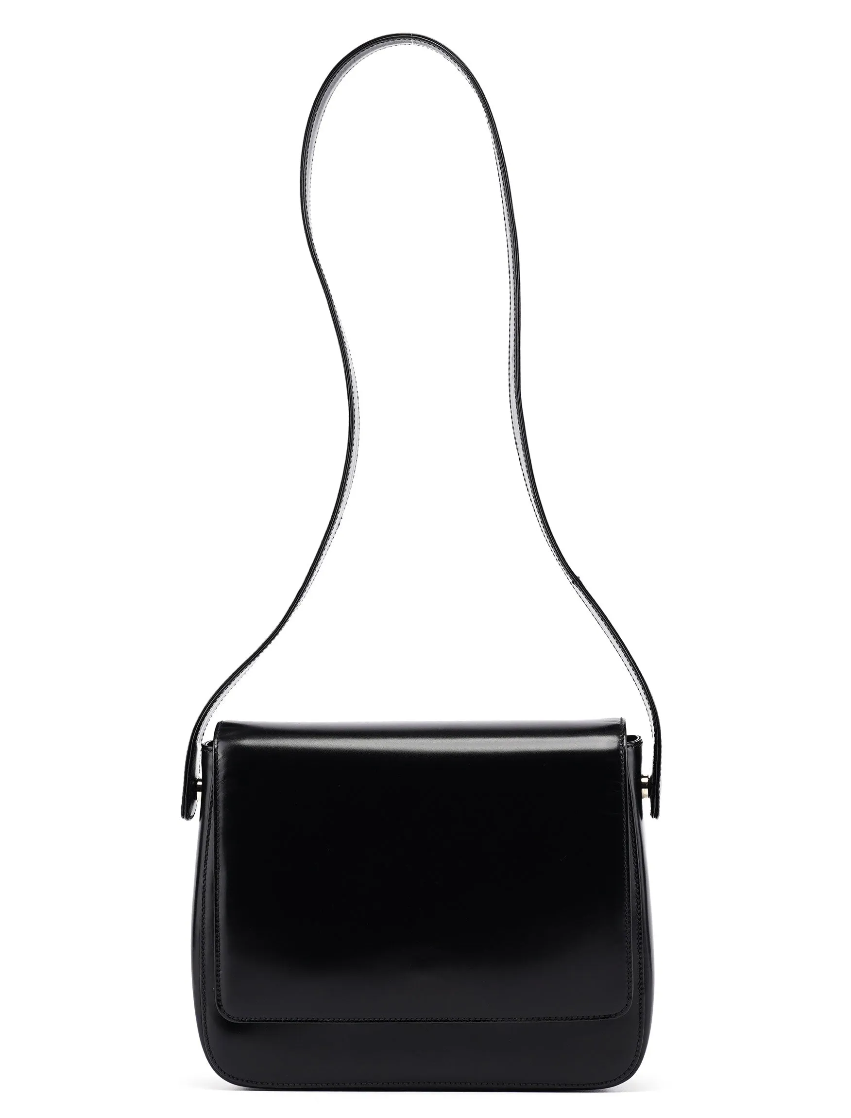 1995 Black Spazzolato Swivel Shoulder Bag