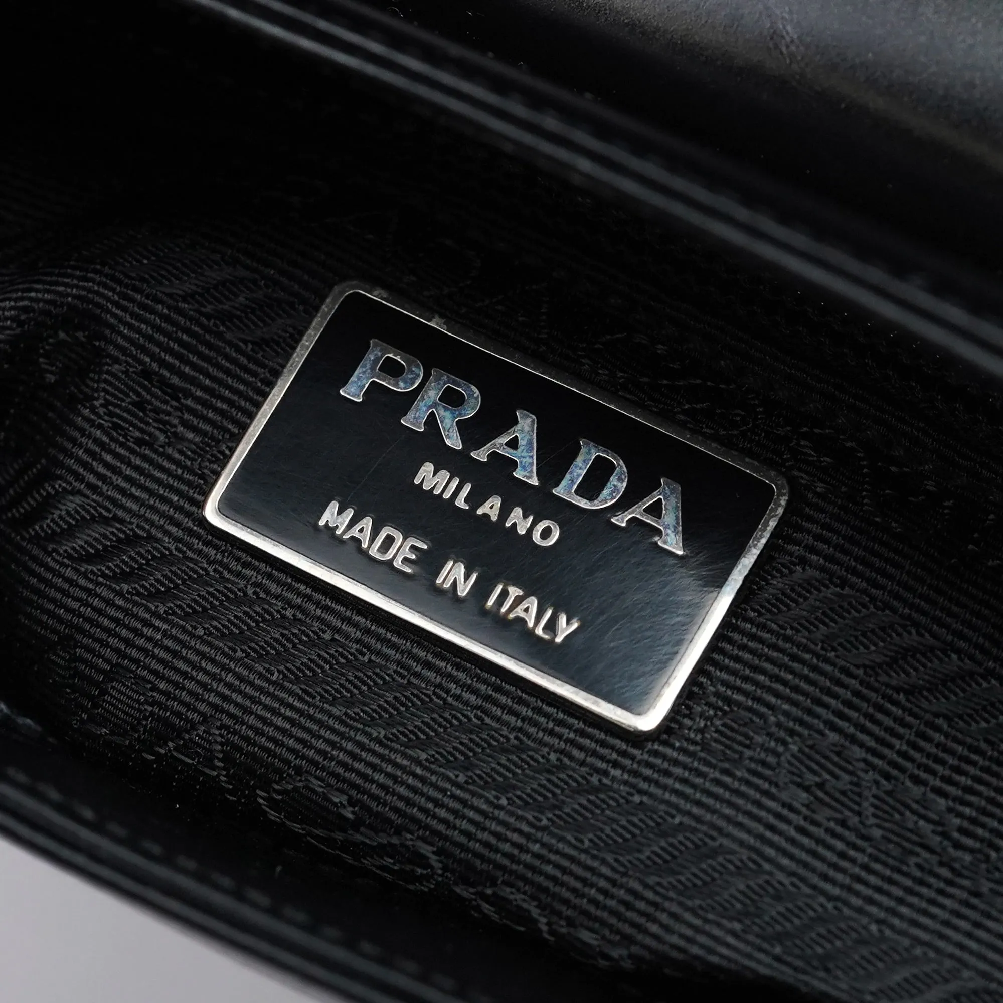 1995 Black Spazzolato Swivel Shoulder Bag