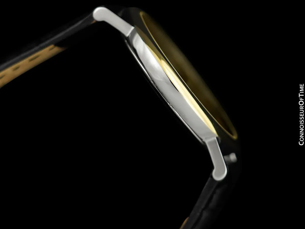 1998 Omega Vintage De Ville Mens Watch with Date - Stainless Steel & Solid 18K Gold