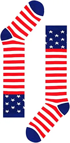4th of July Socks, Independence Day Gifts for Women, Patriots Gifts, American Flag-themed Presents, Patriotic Socks, Unique Patriots Gifts
