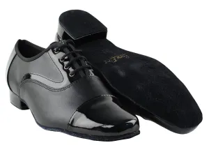 916102 Black Patent & Black Leather
