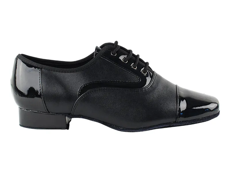 916102 Black Patent & Black Leather