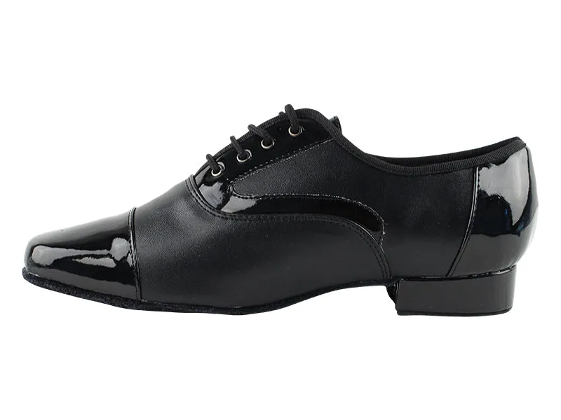 916102 Black Patent & Black Leather