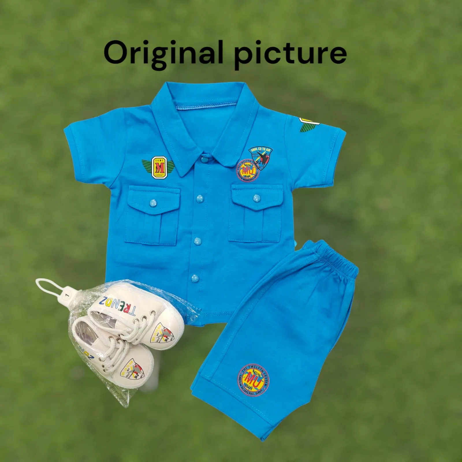Adorable Police-Inspired Baby summer Outfit Set
