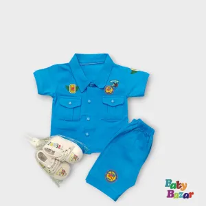 Adorable Police-Inspired Baby summer Outfit Set