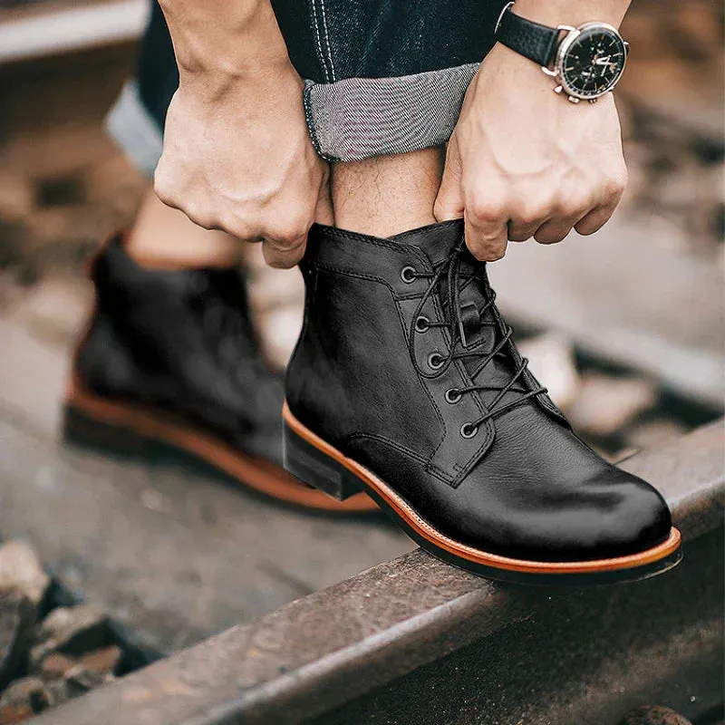 Adriel | Classic High Top Boots for Men