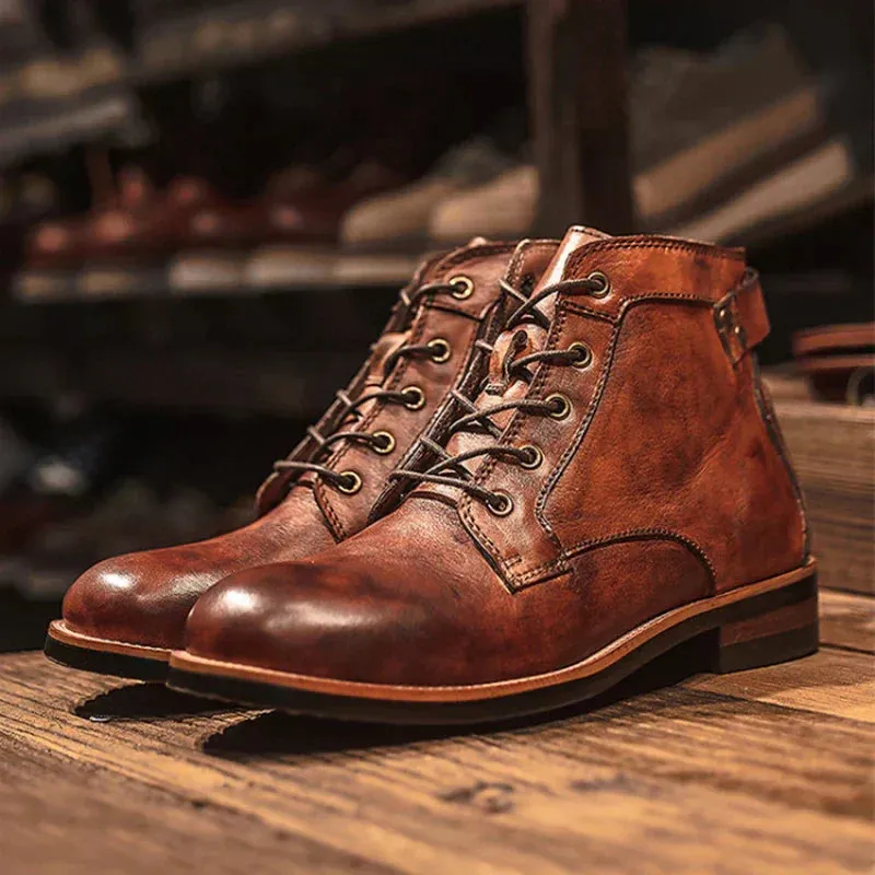 Adriel | Classic High Top Boots for Men