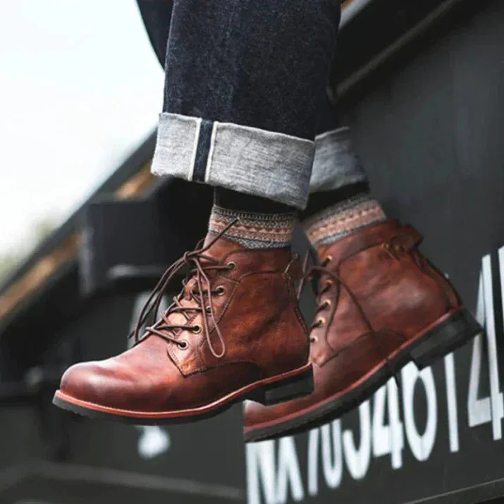 Adriel | Classic High Top Boots for Men