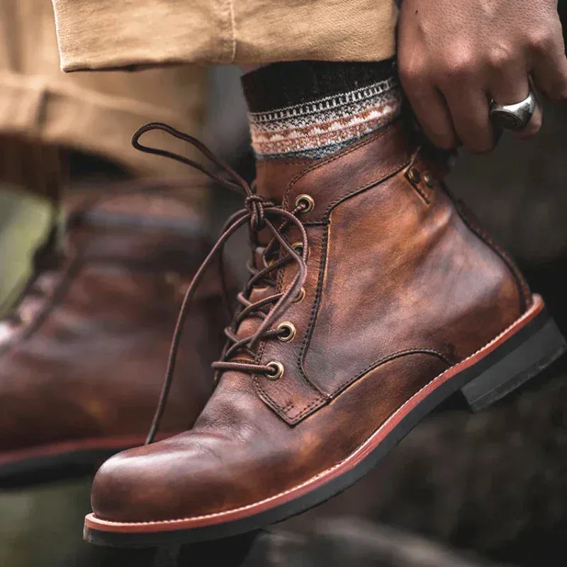 Adriel | Classic High Top Boots for Men