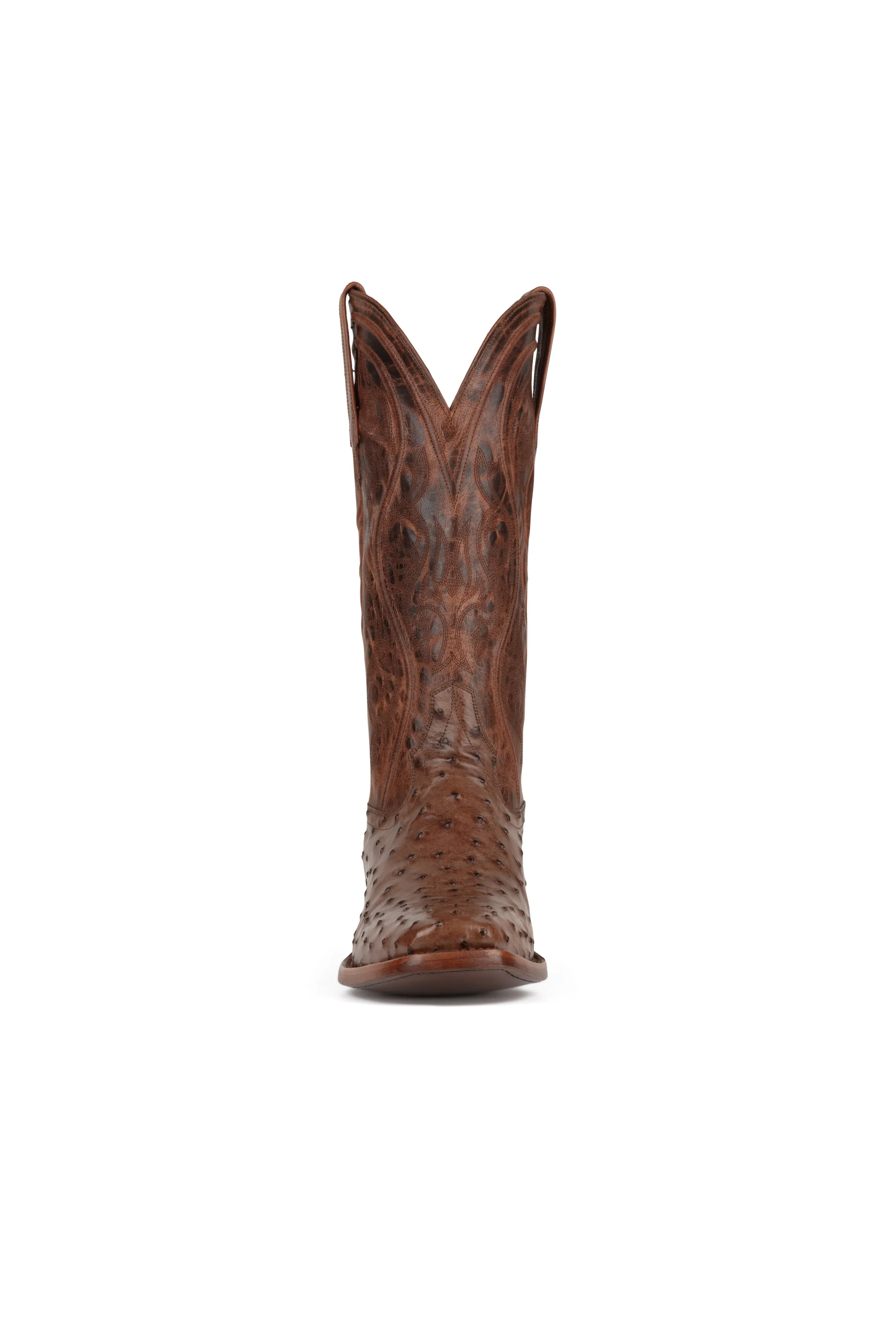 Allens Brand - Adam Full Quill Ostrich - Cutter Toe - Brusciato