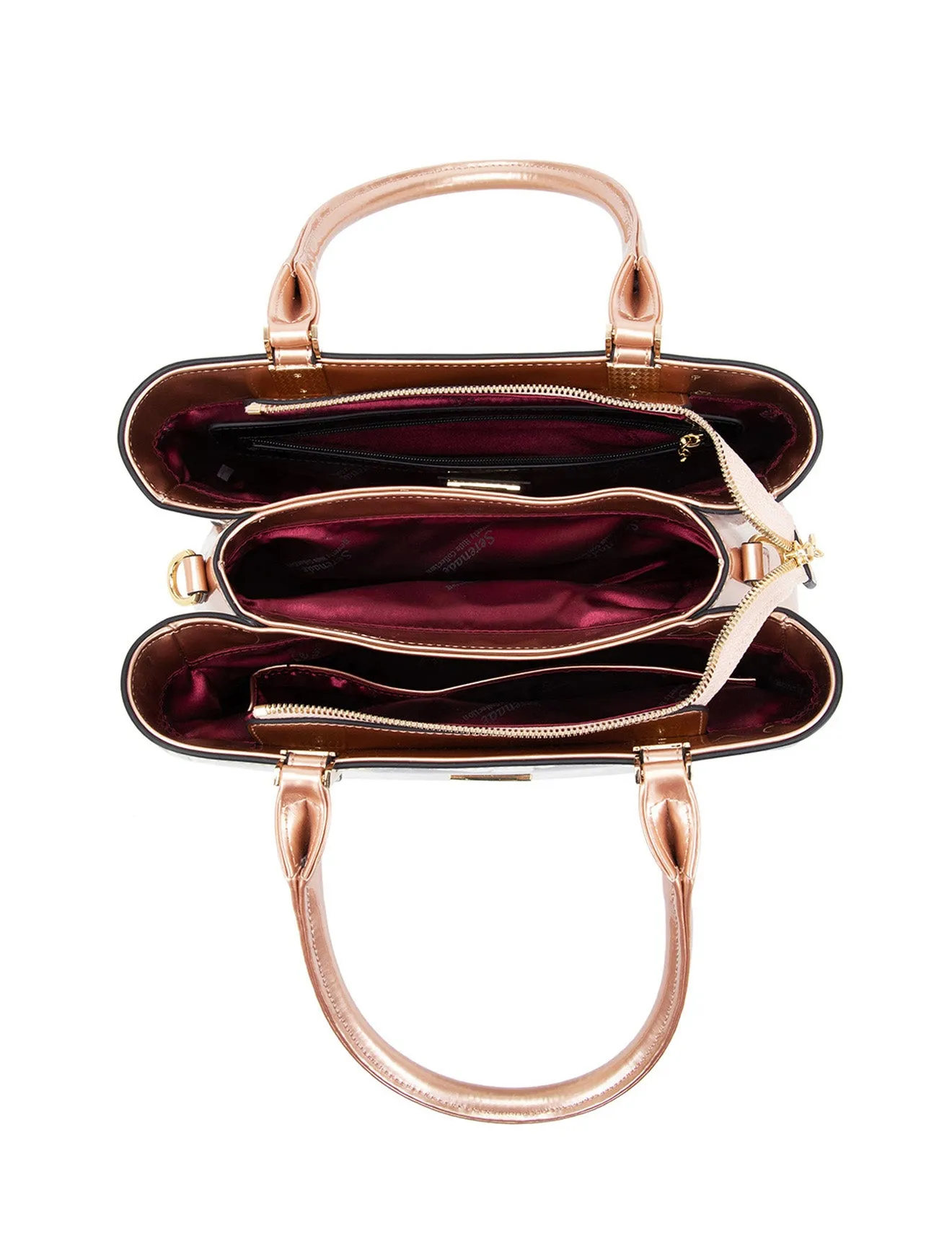 ANNALISE GRIP HANDLE  LEATHER BAG- SN77-0378-SALE