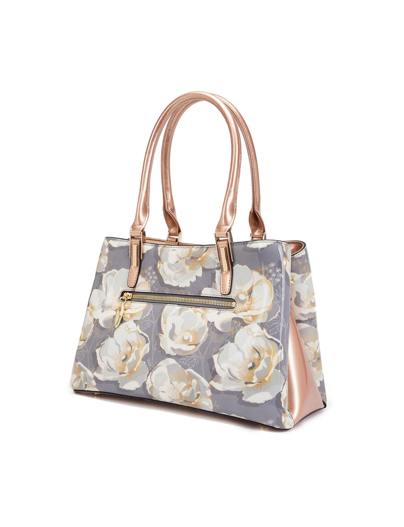 ANNALISE GRIP HANDLE  LEATHER BAG- SN77-0378-SALE