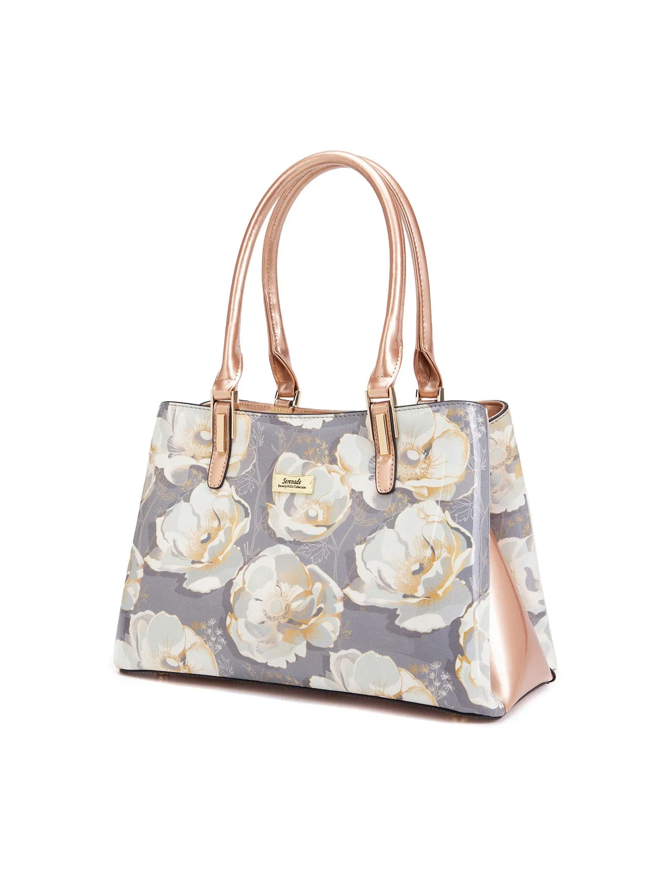 ANNALISE GRIP HANDLE  LEATHER BAG- SN77-0378-SALE