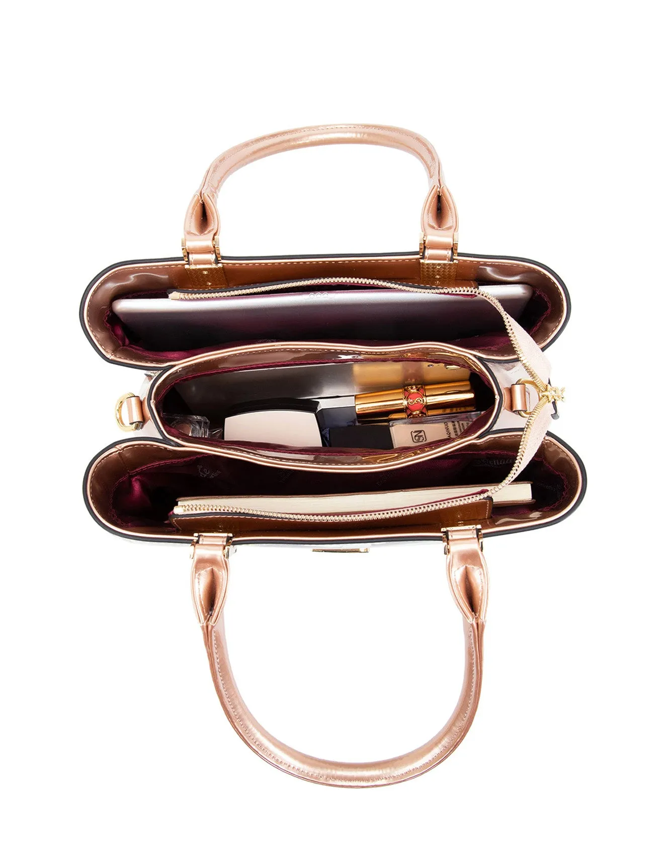 ANNALISE GRIP HANDLE  LEATHER BAG- SN77-0378-SALE