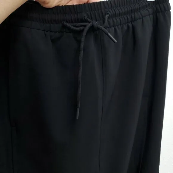 ATHLETA Stride Double Slit Quick Dry Athletic Drawstring Travel Midi Skirt