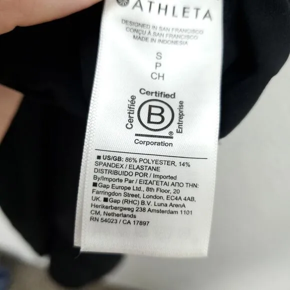 ATHLETA Stride Double Slit Quick Dry Athletic Drawstring Travel Midi Skirt