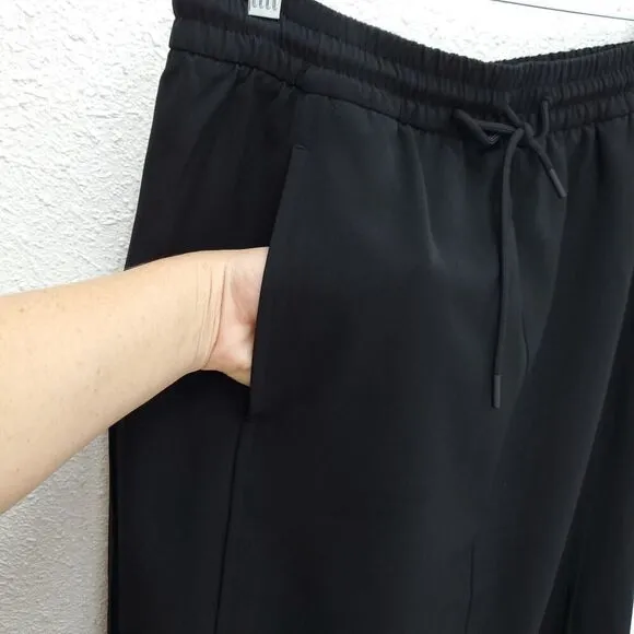 ATHLETA Stride Double Slit Quick Dry Athletic Drawstring Travel Midi Skirt