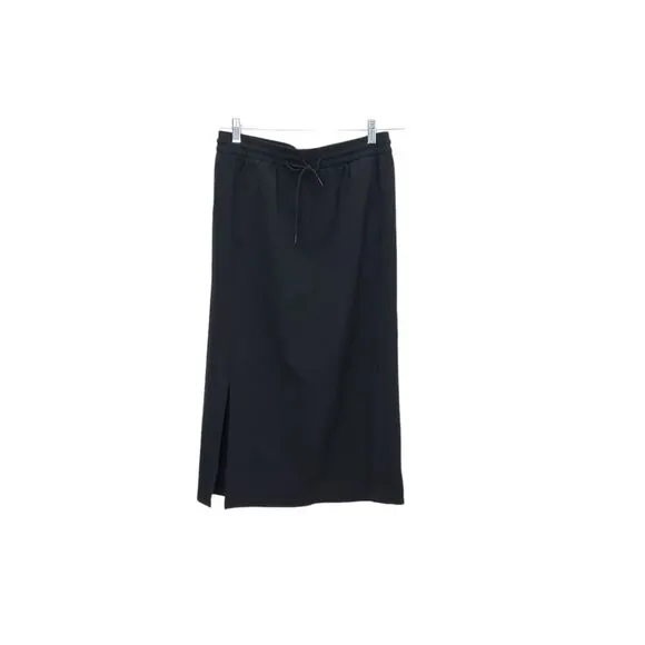 ATHLETA Stride Double Slit Quick Dry Athletic Drawstring Travel Midi Skirt