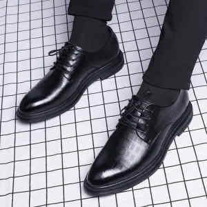 Autumn New British Men's Casual Leather Shoes Men's Plus Size Genuine Leather Business Men's Shoes