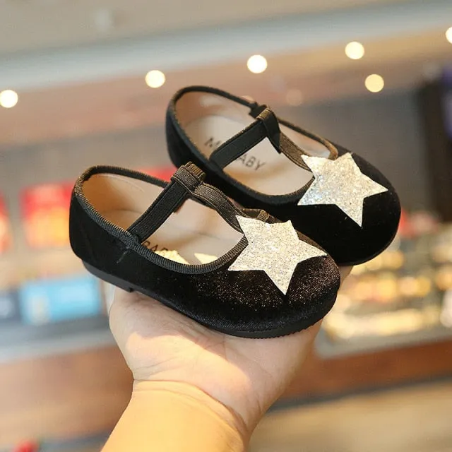 Baby Girls Shoes Cute Bow Patent Leather Princess Shoes Solid Color Kids Gilrs Dancing Shoes First Walkers SMG104