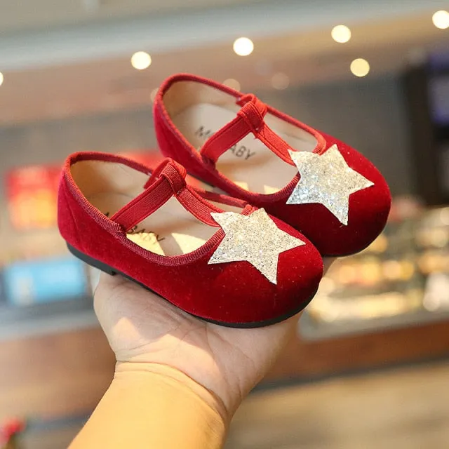 Baby Girls Shoes Cute Bow Patent Leather Princess Shoes Solid Color Kids Gilrs Dancing Shoes First Walkers SMG104
