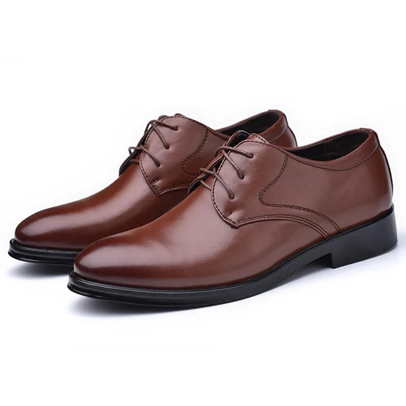 Beatty | Men's Black Leather Oxford Dress Shoes - Ideal for Weddings, Office, and Business Events