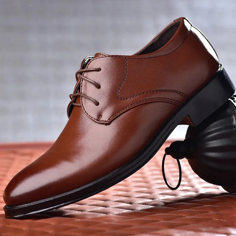 Beatty | Men's Black Leather Oxford Dress Shoes - Ideal for Weddings, Office, and Business Events