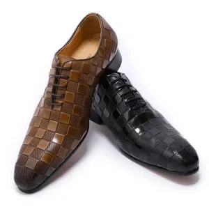 Black Leather Dress Shoes Men