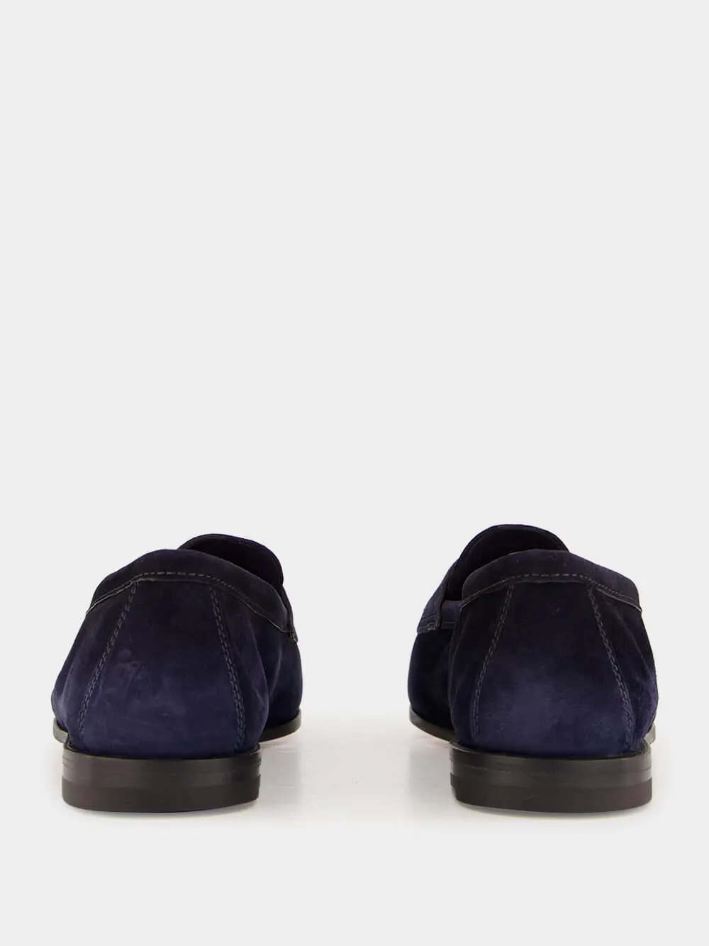 Blue Suede Penny Carlos Loafers