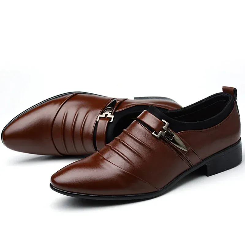 Bozeman | Timeless Men's Slip-On Dress Shoes in PU Leather