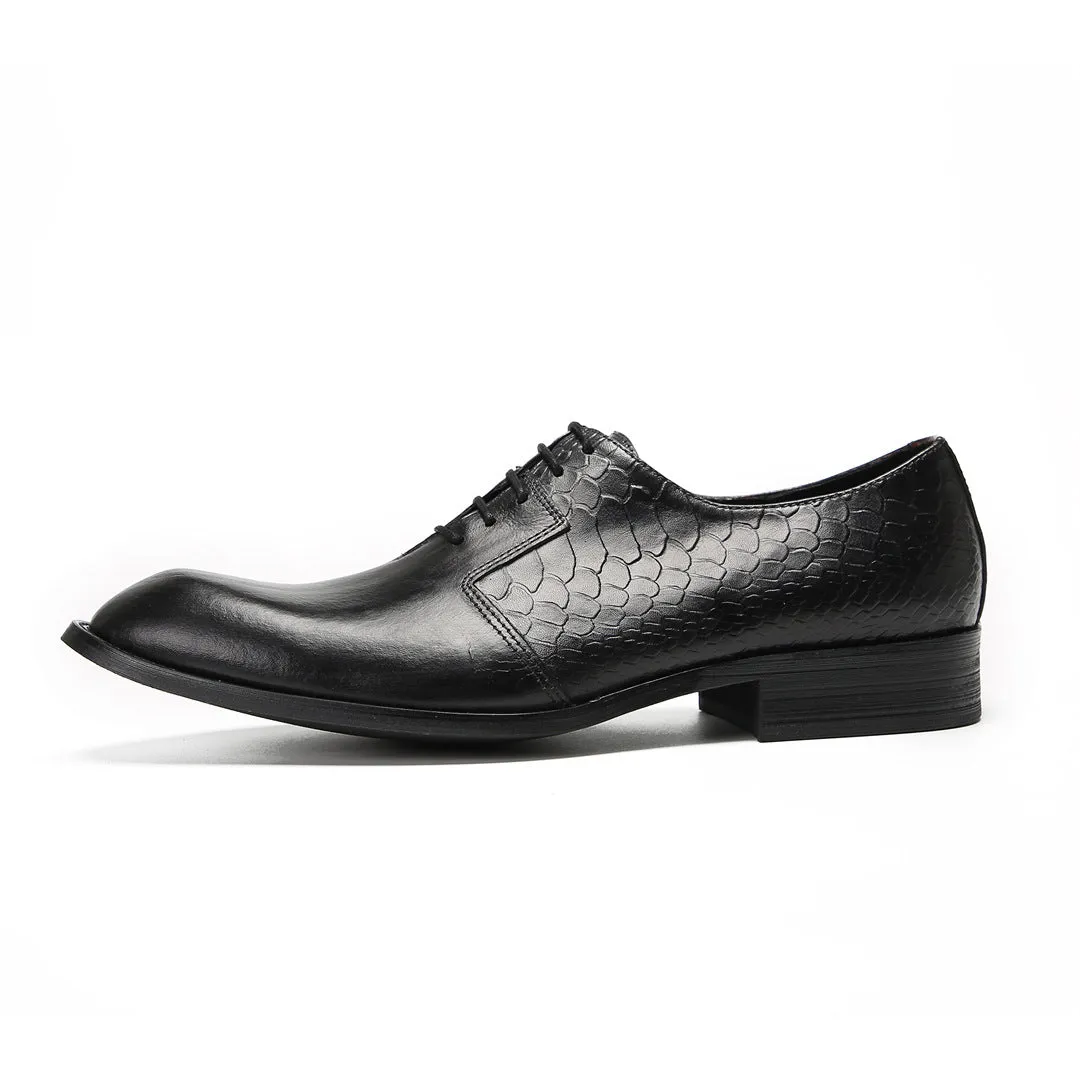 British men's business dress leather shoes leather pointed Oxford shoes men's wedding shoes 2024 new summer men's shoes