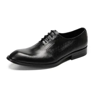 British men's business dress leather shoes leather pointed Oxford shoes men's wedding shoes 2024 new summer men's shoes