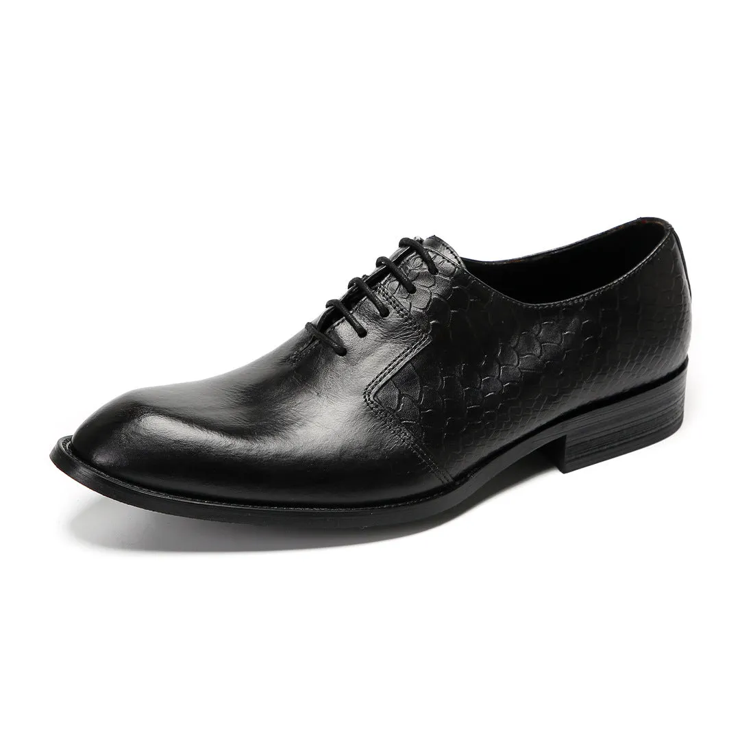 British men's business dress leather shoes leather pointed Oxford shoes men's wedding shoes 2024 new summer men's shoes