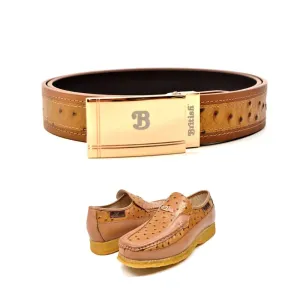 British Walkers Matching Belt Only For Harlem Men’s Ostrich Leather