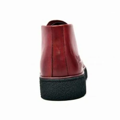 British Walkers Playboy Classic Men's Wine Red Leather Ankle Boots