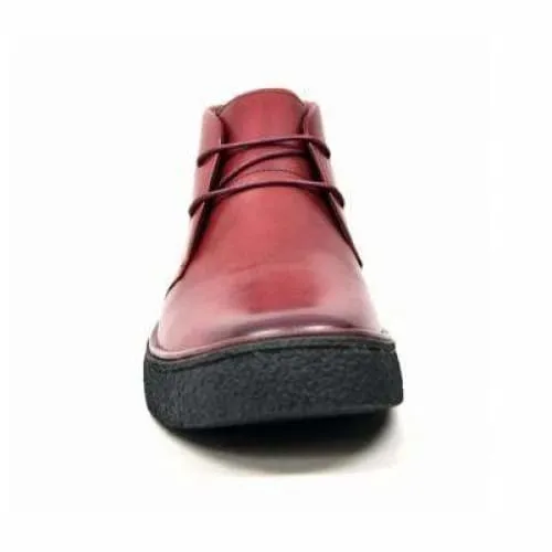 British Walkers Playboy Classic Men's Wine Red Leather Ankle Boots