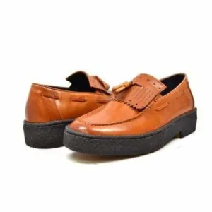 British Walkers Playboy Cruise Men's Cognac Leather Slip On Ankle Boots